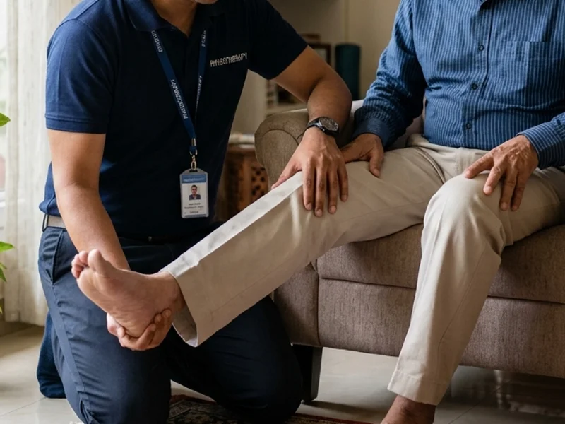Physiotherapy knee and mobility support detail
