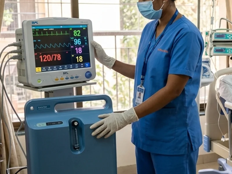Cardiac and oxygen vital monitor in home care setup